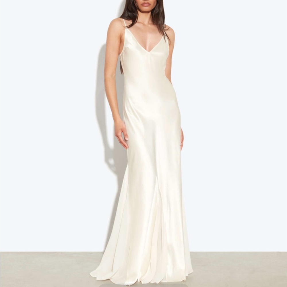 Elegant Cream Slip Dress